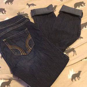 Hollister dark blue jeggings sz:3 long